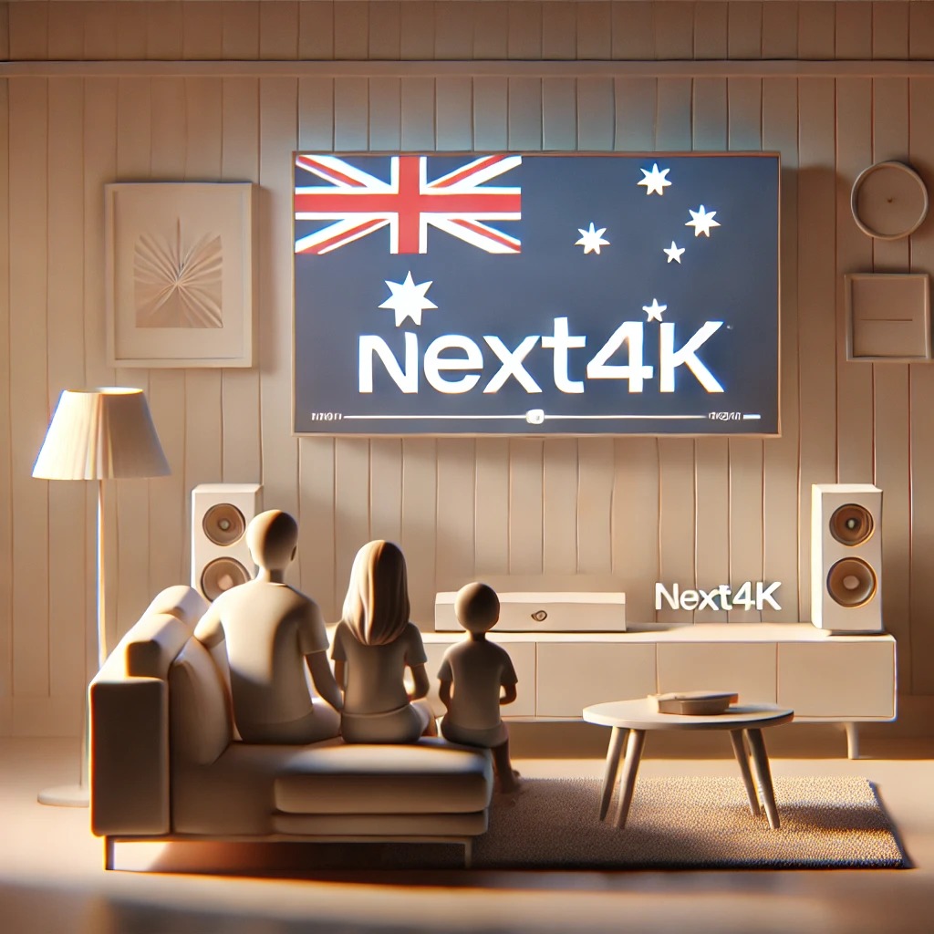 Family streaming live TV Australia on TV with Next4k IPTV service