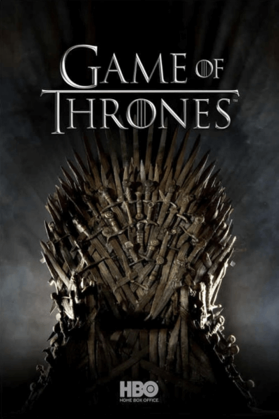 Game of Thrones poster showing the Iron Throne